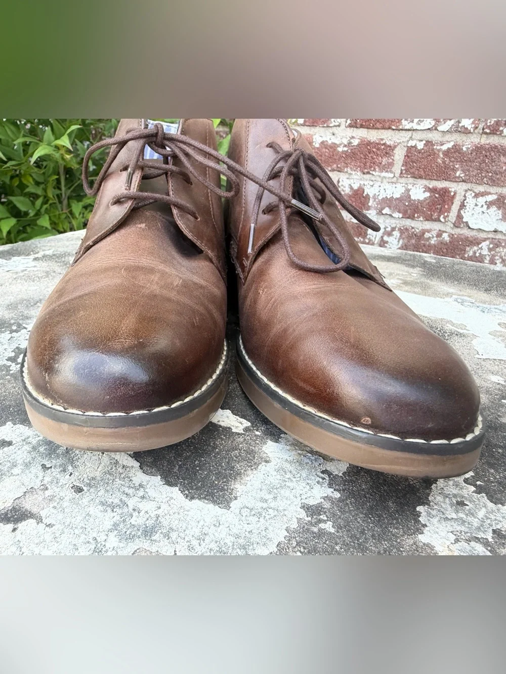 Sperry Newman Chukka Brown Leather Water Resistant Ankle Boots Mens Sz 8M NEW